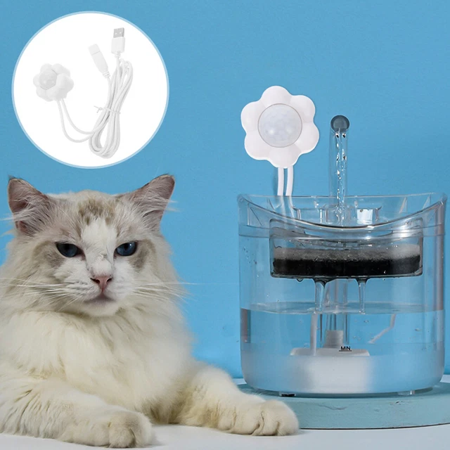 Sensore erogatore acqua Abs accessorio gatto sensore fontana acqua bianco