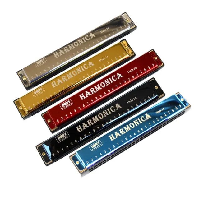 harmonica adulte 24 Trous C Soufflant Harmonica Double Rangée Harmonica  Pour Débutants Fine Tremolo Harmonica (Color : C) : : Instruments  de musique et Sono