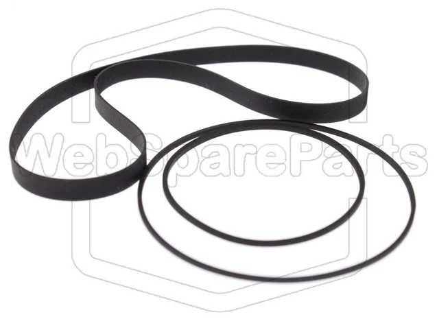 Kit Courroies Pour Lecteur Cassette Aiwa AD-F 910 - 2 Plates + 1 Carrée - THAKKER