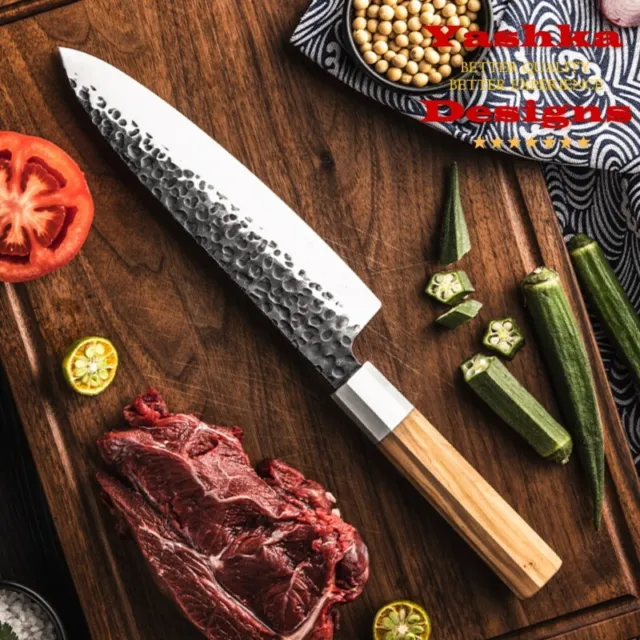 Japanese Gyuto Knife San Mai Steel Kourouchi Finish Chef Kitchen Tool Butcher