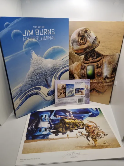 Jim Burns Hyperluminal The Art Of Special Limited Edition Of 300 Signed V Rare