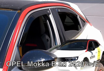 Heko SET 4 DEFLETTORI ARIA ANTITURBO ANTIVENTO per OPEL MOKKA MOKKA X 2012-2020 