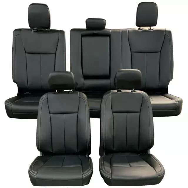 FOR 20152022 FORD F150 Crew Cab Full Set Custom Seat Covers Synthetic leather 203.65 PicClick CA