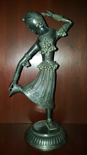 Amazing Antique/Vintage Sterling Silver Sculpture Dancing Girl 326g.Retail