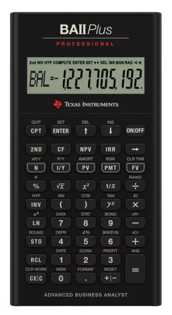 TI BA II Plus Professional Texas Instruments Finanzrechner