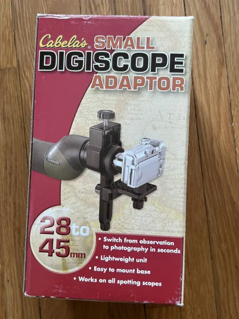 Cabela's Large Universal Digiscope Adapter 43-65mm - New