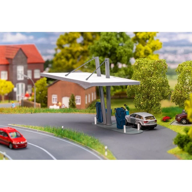 Maquette FALLER HO - Garage Station Lavage B 216 - Immeuble, Kit Rare