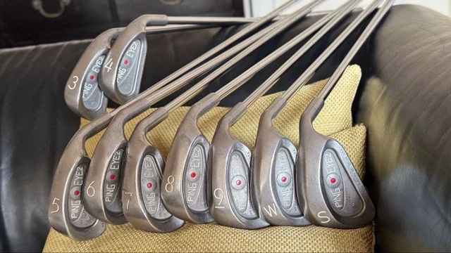 Lot De Fers De Golf Ping Eye2 - 8 Pièces, Tige Acier, Droitier - Occasion à Réviser