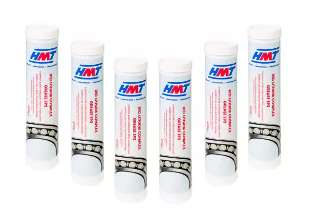 HMT HMTTRLCEP2 Red Lithium Complex Grease EP2 - 400g Cartridge 6 Pack