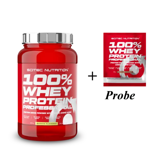 Scitec Nutrition 100% WHEY PROTEIN* PROF 920g +Probe