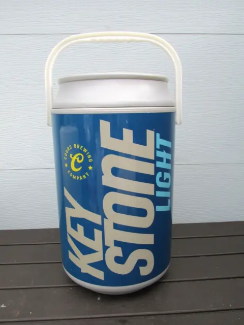 RARE KEYSTONE LIGHT Beer Can Shaped Beach Cooler Plastic 21 Tall Limited Edition