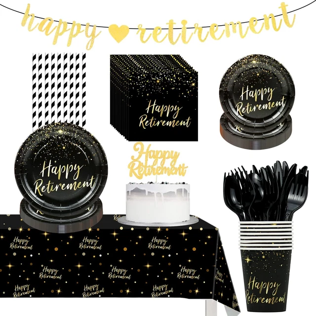 Retirement Party Supplies Tableware - Retirement Party Decorations Include Plate
