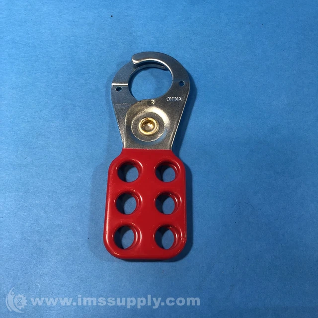 LOCKOUT TAGOUT HASP with Vinyl-Coated Handle, Red FNIP $5.75 - PicClick