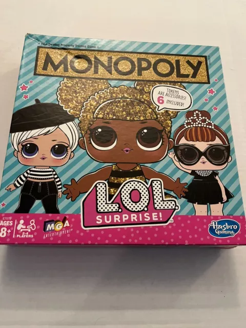 LOL Surprise Monopoly Game incomplete FREE DOLL