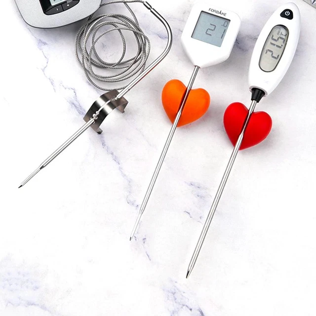 HEART SHAPE HANDFREE Thermometer Holder Temp Probe Clip Kitchen Tool