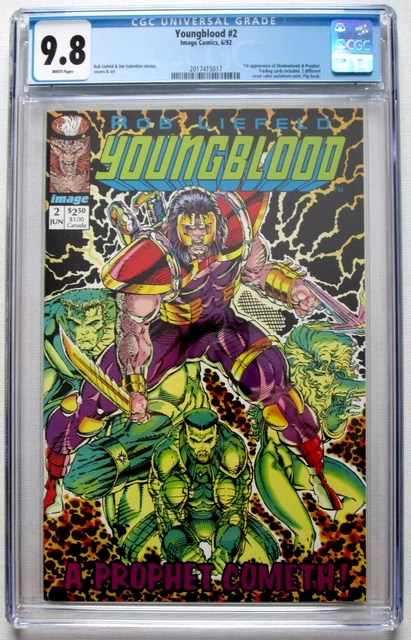 YOUNGBLOOD # 2 First 1st PROPHET & ShadowHawk CGC 9.8 iMage 1992 Liefeld MOVIE