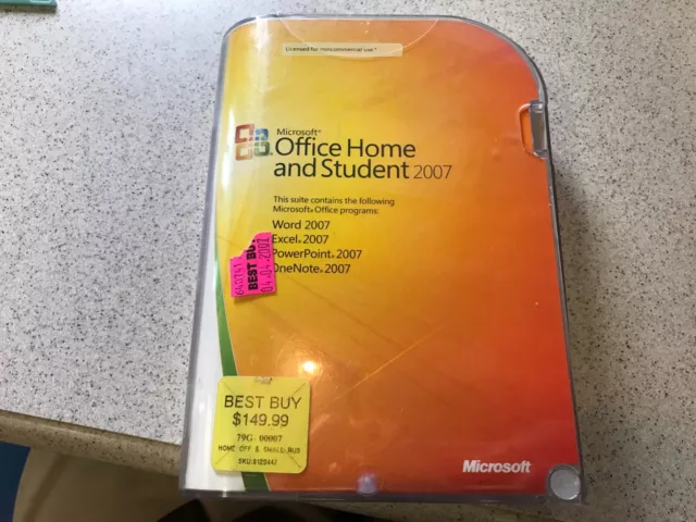 Genuine Retail Microsoft Office Home and Student 2007 Full Version w/ Key