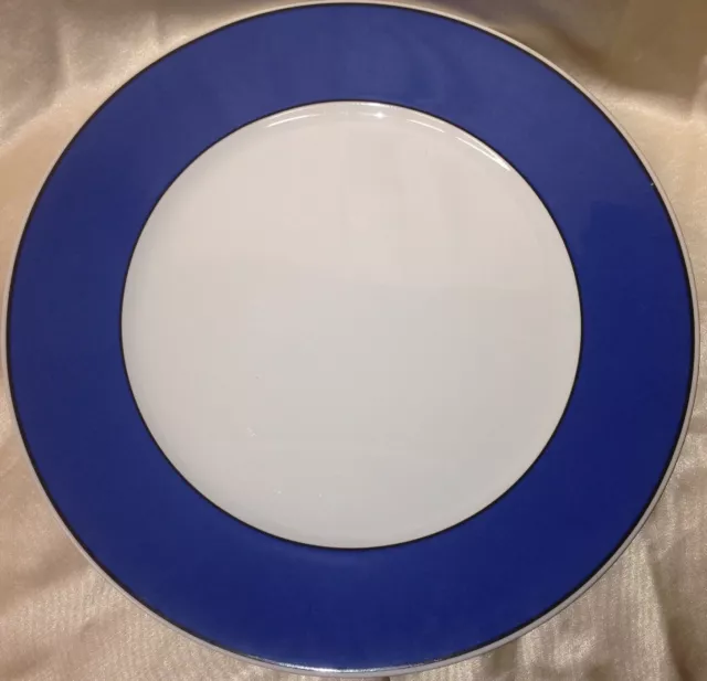 Winterling Bavaria Doppio Wig1308 12" Chop Plate Round Platter Blue Rim