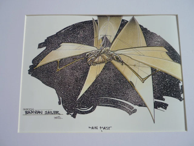 A4 poster ready mount STAR TREK ds9 bajoran solar-sailor artwork concept art #3