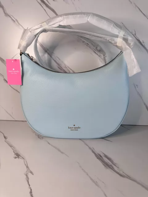 Kate Spade Weston Shoulder Bag Pebbled Leather - Frosty Sky