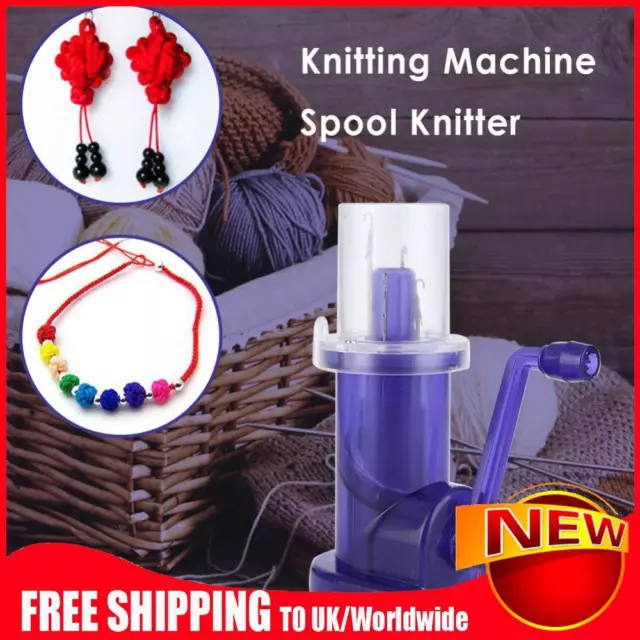 Hand-Operated Easy Weaver Knitter Household Mini Sewing Knitting Mill Machine