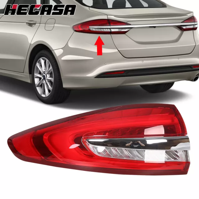 LED Driver Left Side Tail Lights Brake Lamp For 2017-2020 Ford Fusion Outer LH