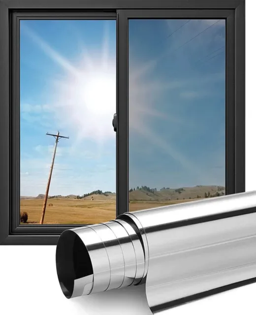 Fensterfolie 90x200 cm Milchglas Blickdicht Sonnenschutz
