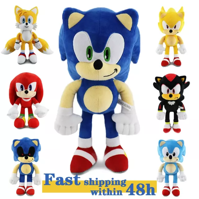 25-30cm Hot Sale Sonic Plush Toys Doll Classic Anime Tails Amy Rose Shadow  Knuckles Silver Soft Pillow Home Decor Toys Boys Gift