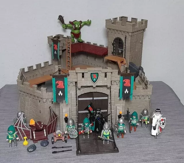 PLAYMOBIL 4866 Falkenritterburg TROLL KATAPULT RITTER zu 4865 LÖWENBURG*BLÖS*