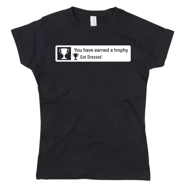 Playstation PSN Trophy - Got Dressed Ladies Tshirt T-Shirt Tee Top