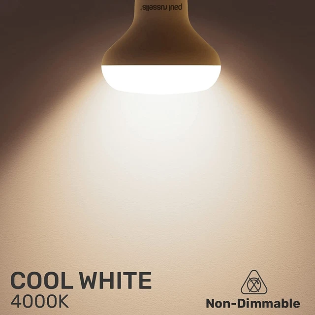 paul russells Cool White E27 Spotlight 10W LED Reflector R80 Light Edison... 2