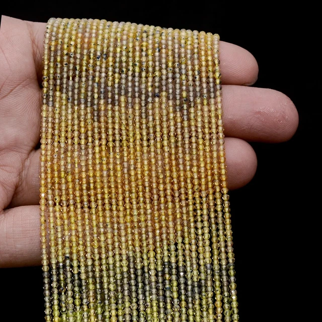 Naturel AAA Multi Saphir 2mm-2.5mm à Facettes Rondelle Perles 33cm 5 Strand