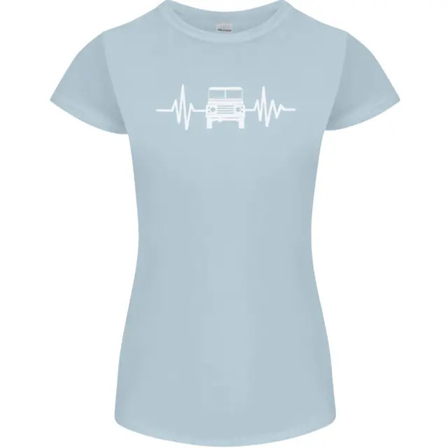 T-shirt 4x4 Heart Beat Pulse Off Roading da donna Petite Cut 10