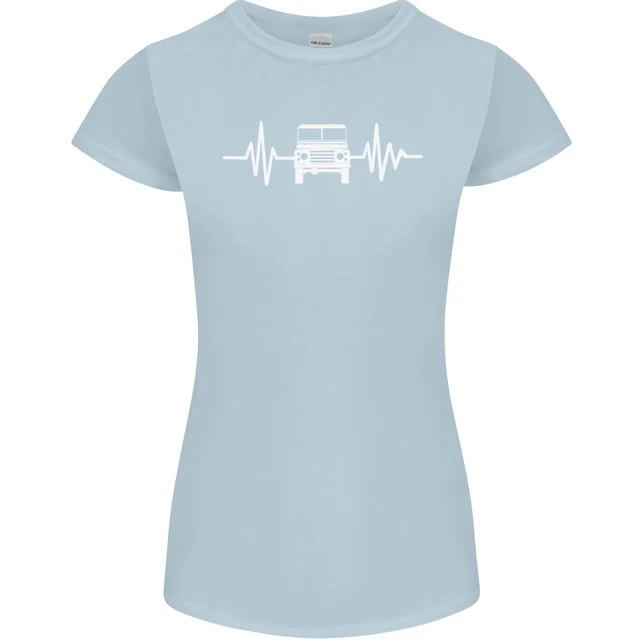 T-shirt 4x4 Heart Beat Pulse Off Roading da donna Petite Cut 10