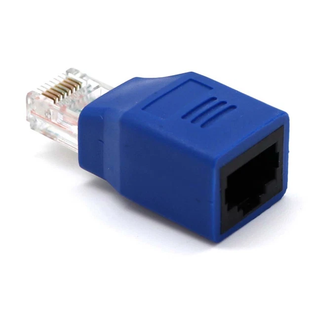 Connected Crossover Cable RJ45 M/F Adapter Male to Female V4Z5