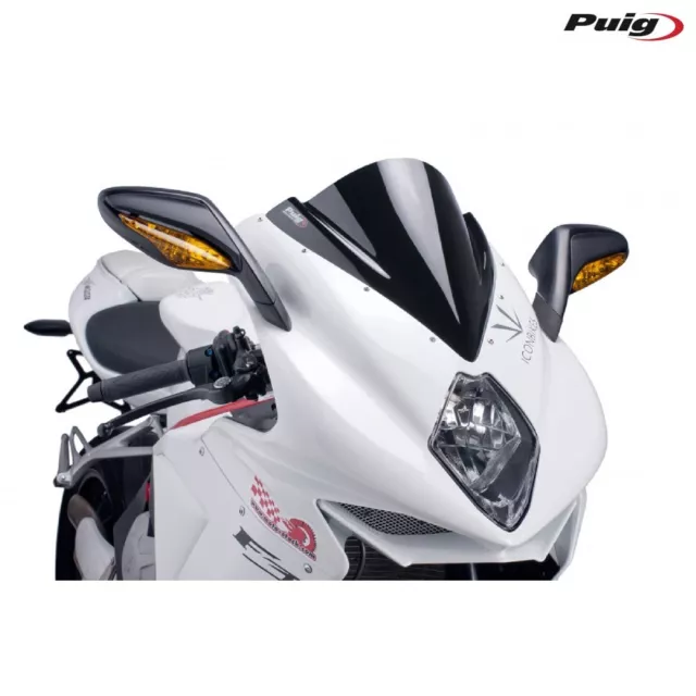 PUIG 5651N CUPOLINO RACING NERO per MV Agusta 675 F3 ORO 2012-2021