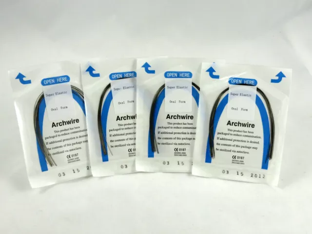 Dental Orthodont Elastic Ovoid Arch Wire .016" x .022" Upper Kit /40 Pcs CREATIV