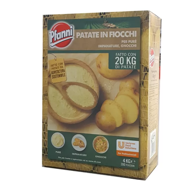 Pfanni Preparado Para Baviera Puré De Patatas En Copos Paquete 4 KG sin Gluten