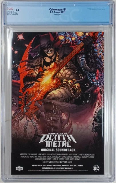 Catwoman #34 (Jenny Frison Variant) Comic Book ~ Cgc 9.8 Nm/M 2