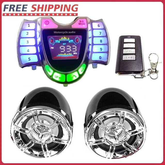 HY-008 Motorcycle Bluetooth Speaker Audio System Handsfree TF Radio USB Charger
