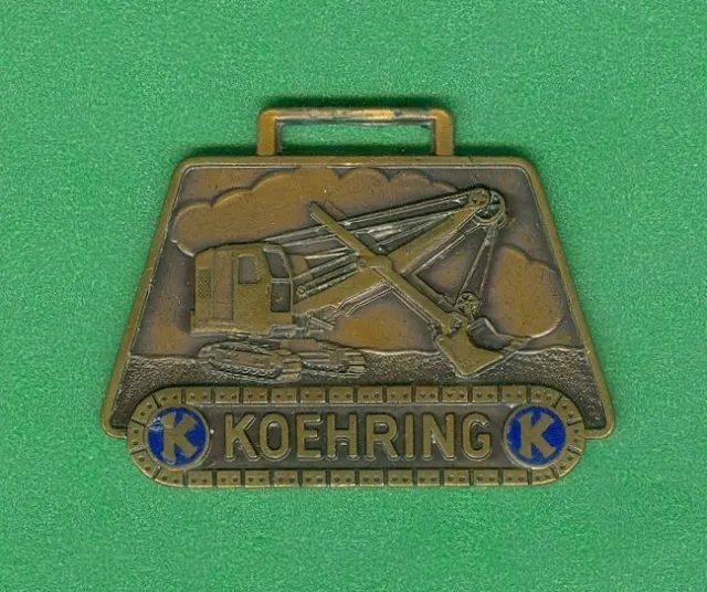 Koehring Factory Registered Operator Watch Fob Hoover KAH-4 Advertising