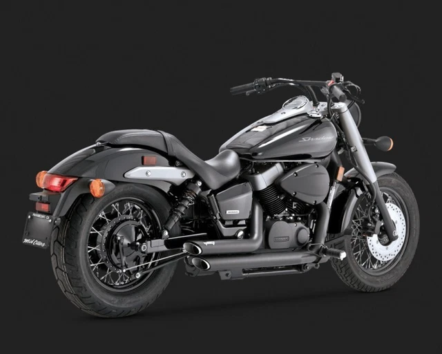 Vance & Hines 18419 Shortshots Staggered Exhaust System Chrome