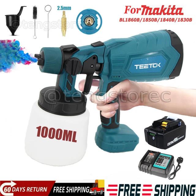 SPRAY GUN CORDLESS Fence Wall Paint Sprayer Electric Airless HVLP For