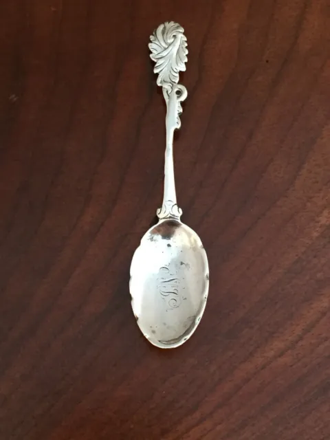 Rare and Unusual Small Mid-18thC Rococo Teaspoon, London c1750