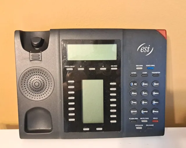 ESI 60 ABP Digital Office Phone Lot of 7 Business Base Only Speaker Conference