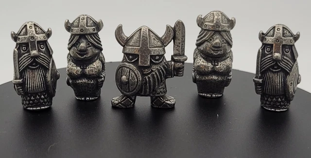 Tinn Per Norway Norwegian Pewter Viking Mini Figurines Miniature