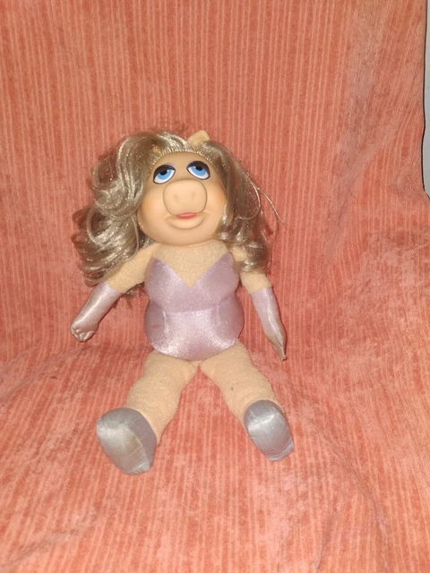 Vtg 13" Miss Piggy Fisher Price Jim Henson Muppet Doll Plush #890 No Dress 2