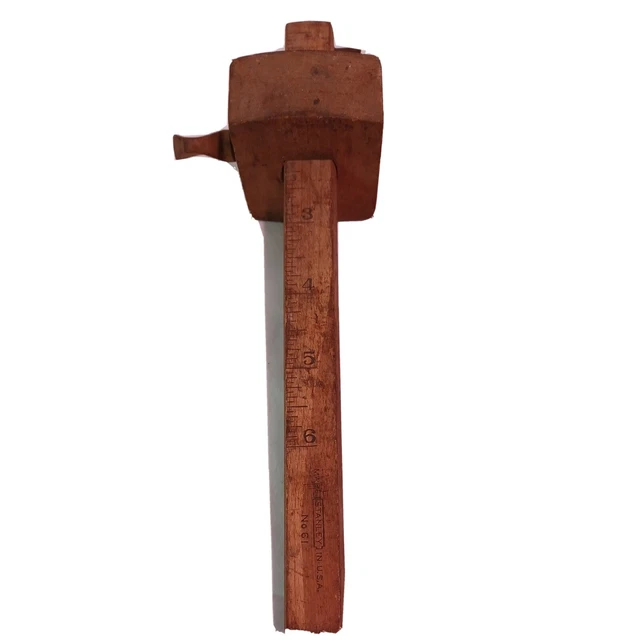 Vintage STANLEY No. 61 Wood Mortise Scribe Gauge Measuring Tool hand tool