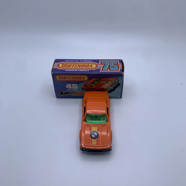 1976 Matchbox Lesney Superfast #45 "Bmw 30 Csl" Mib, Excellent Original Nos Wow