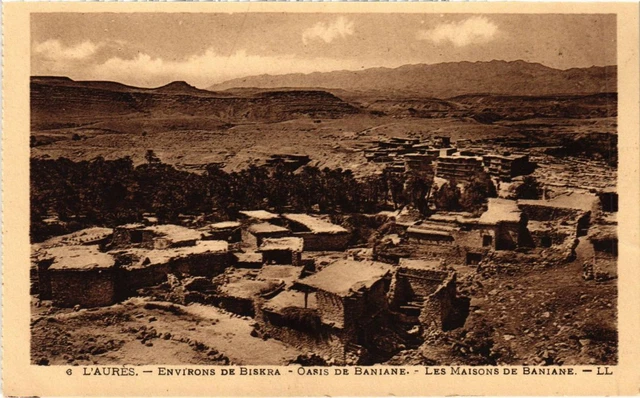 CPA AK BISKRA Env - L'Aures - Banine Oasis - Les Maisons ALGERIE (1189982)